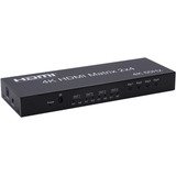 Switch/splitter Matrix 2x4 Hdmi 3d Full Hd 4k Com Controle