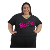 T-shirt Baby Look Camiseta Barbie Plus