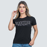 T-shirt Fem Mc Estmp Beautiful. 6423-7 Preto U