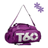 T60 Bolsa Academia Transversal Com Compartimentos