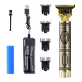 T9 Usb Recarregável Profissional Cabelo Trimmer 0mm Baldhead