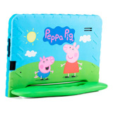 Tablet Para Criança Azul Multilaser Peppa Pig 64gb Infantil 