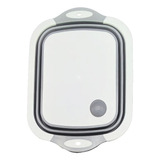 Tábua 3x1 Silicone Retrátil Bacia Escorredor Corte Multiuso