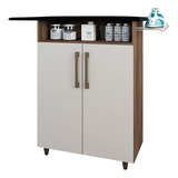 Tabua Roupa Mesa Com Espuma 80cm Armário Multiuso 2 Portas