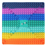 Tabuleiro De Xadrez Pop Rainbow Fidget Popper Toy 40cm