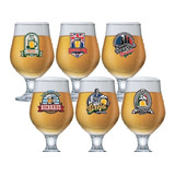 Taça Cerveja Personalizada Chopp Vidro Jogo 6 Pçs