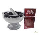 Taça Da Proteção De Turmalina Negra, Cristal E Sal Grosso