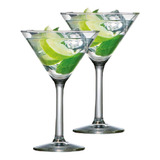 Taça De Martini Jogo Conjunto Kit 2 Peças