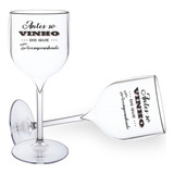 Taça De Vinho 250ml Acrílico Personalizada Kit 20pçs