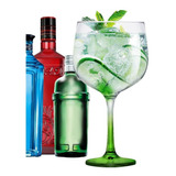 Taça Gin De Vidro 650ml Ideal P/ Beefeater Tanqueray Bombay Cor Verde