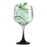 Taça Gin De Vidro 650ml Ideal P/ Bombay Tanqueray Beefeater Cor Preto