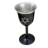Taça Maçon Medieval - Cálice Vinho Estanho Estrela De Davi
