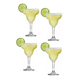 Taça Margarita Vidro Jogo Kit Conjunto 4 Peças 335ml Nadir
