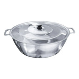 Tacho Gigante Alumínio Batido Nº60 C/ Tampa Taxo + Brinde