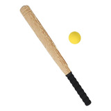 Taco De Beisebol E Bola Esponja Cor Dos Grãos De Madeira