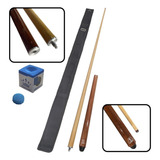 Taco De Bilhar Set 3/4 Modelo 101/3 Profissional Sinuca Giz