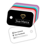Tag 2x3,5cm Personalizada Anel, Relógio, Pulseira - 2000 Uni