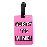 Tag De Mala Etiquetas De Bagagens Silicone Premium Rosa