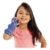 Tala Para Punho Com Dedos Livres Infantil Bilateral Chantal Cor Azul Tamanho 2