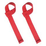 Tala Straps 100% Algodão. P/ Musculação Academia Funcional Cor Vermelho