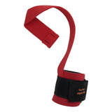 Tala Straps Munhequeira Luva Gancho Musculação Cross Trainer Cor Vermelho