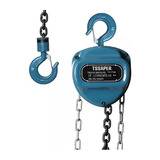 Talha Manual 1 Tonelada 1000kg Com Corrente 8 Metros Tssaper