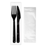 Talher Descartavel Kit Garfo + Faca + Guardanapo * Embalados