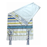 Talit Messianico Nacional Judaico Com Tzitzit