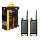 Talkabout Motorola T470 Walk Talk Rdio Comunicador At 35km Cor Amarelo