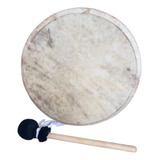 Tambor -xamânico -lakota 35cm Artesanal Cordao 100% Algodao