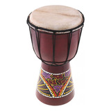 Tambor Africano Africano Djembe De Pele De Cabra Tradicional