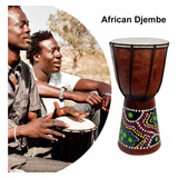 Tambor Africano Djembe, Tambor De Madeira