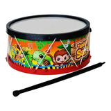 Tambor Infantil Tamborzinho Bumbo Brinquedo Prenda Grande
