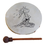 Tambor Xamânico Lakota Com Pintura 35 Cm Veja Imag