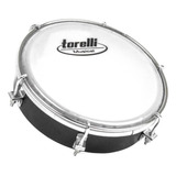 Tamborim Corpo Preto Pele Leitosa Torelli Tt404