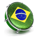 Tamborim Injetado Verde Pele Brasil Torelli