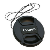 Tampa Frontal Lente Canon Diâmetro 49mm Com Logotipo