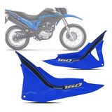 Tampa Lateral Honda Nxr Bros 160 Azul 2018 Esdd + Adesivos 