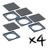 Tampa Reforçada Tigre Quadrada Com Encaixe 350mm Kit 4un