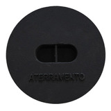 Tampa Tampão De Chão Aterramento Liso De Ferro Fundido 25cm