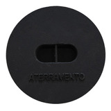 Tampa Tampão De Chão Aterramento Liso De Ferro Fundido 30cm