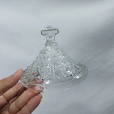 Tampa Vidro Antiga Repor Compoteira Bomboniére 13x11cm 400g