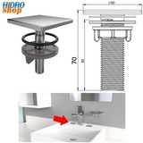 Tampão Plug Quadrado Cromado Lavatório Bidê 1/2 + Barato