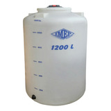 Tanque 1200 Litros Natural Vertical Fundo Plano Cor Branco