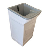 Tanque Com Gabinete De Fibra 25l Cinza