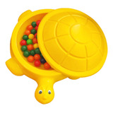 Tanque De Areia C/bolinhas E Tampa Completo P/pet Ou Creche