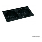 Tanque De Mármore Sintético Duplo N°5 124x62cm Pedra Escura 