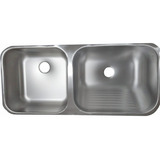 Tanque Duplo Escovado 97x43x22 Inox 304 Le Tsd22046