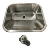 Tanque Lavanderia Aço Inox Escovado Saldão 55 X 45