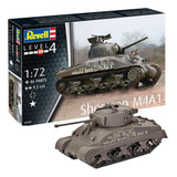 Tanque M4 A1 Sherman - 1/72 - Kit Revell 03290 - 86 Peças